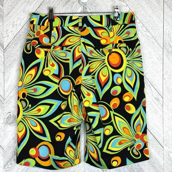 Loudmouth Golf Shorts Mens Size 30 Retro Mod Floral Groovy Loud 11" Inseam - Picture 2 of 3